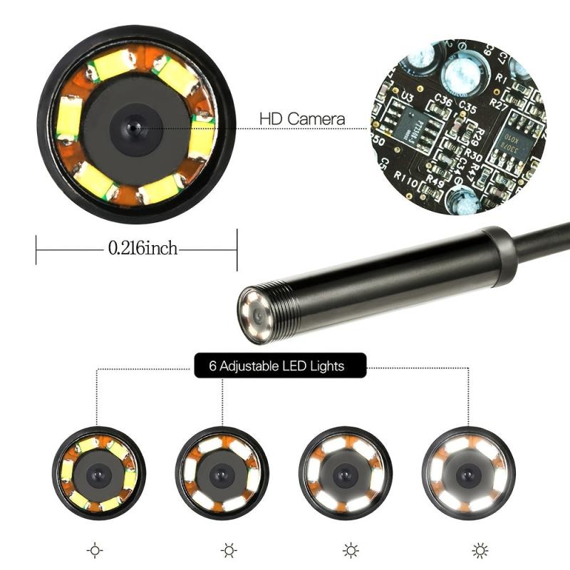 5.5mm Industrial Endoscope IP67 Waterproof Tool Android Type C Interface