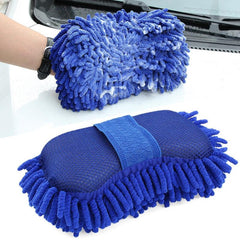 Car Motorcycle Washing Sponge Brush Soft Chenille Microfiber Water Absorbtion