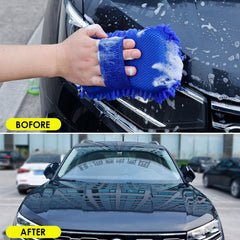 Car Motorcycle Washing Sponge Brush Soft Chenille Microfiber Water Absorbtion