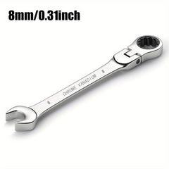 8 19mm Combo Ratchet Wrench Dual Purpose Tool Set Car Repair Hand Tool