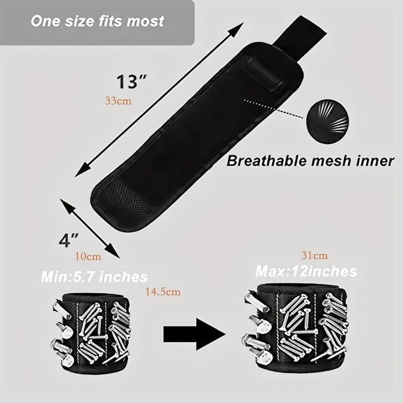 Magnetic Wristband For Screws Nails Bits