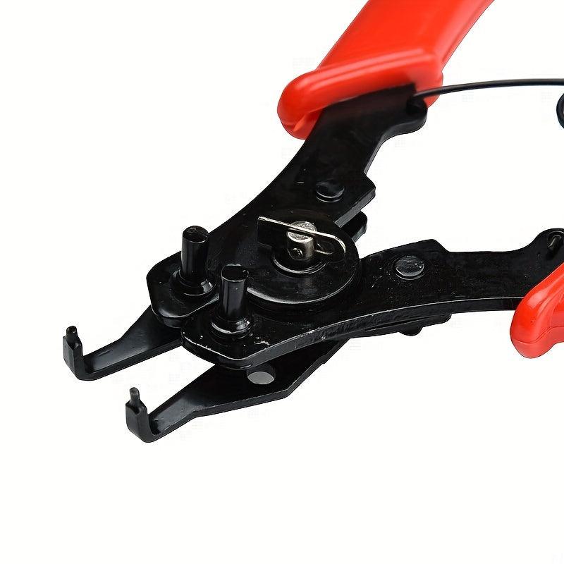 4-In-1 Circlip Pliers Set Snap Ring Pliers Crimp Removable Plier Head Retaining