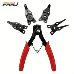 4-In-1 Circlip Pliers Set Snap Ring Pliers Crimp Removable Plier Head Retaining