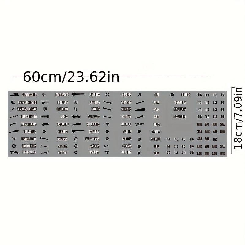 99pcs Tool Box Label Decal Sticker Set Organization for Toolbox
