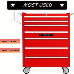 30pcs Tool Box Organizational Labels for Steel Tool Chest Drawer