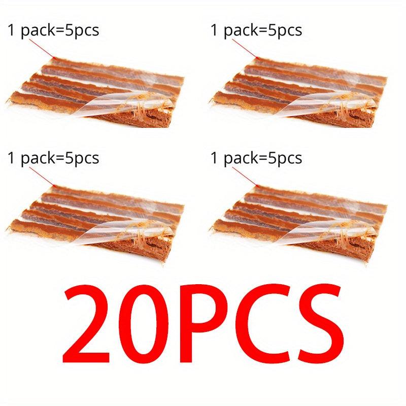 20pcs Car Tire Repair Kit Truck Motorcycle Tubeless Tyre Puncture Plug Set