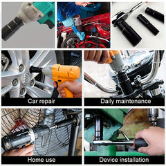 10pcs 2 54 5 08cm Impact Socket Set Carbon Steel Auto Repairing Tool