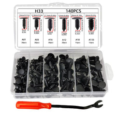 140pcs Plastic Clip Bumper Door Lining Ceiling Rivet Kit