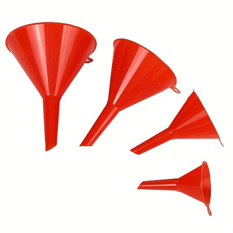Set of 4 Multipurpose Funnels for Adding Liquids