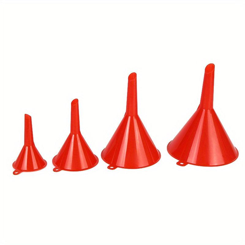 Set of 4 Multipurpose Funnels for Adding Liquids