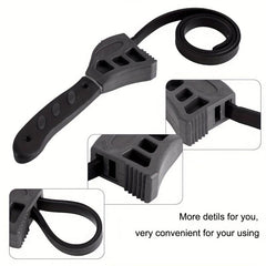 Rubber Belt Wrench Adjustable Bottle Opener Auto Filter Car Repair Spanner