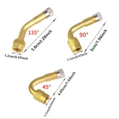 1PC Car Motorcycle Inflatable Mouth Extension Elbow Tire Valve Long Tube Air