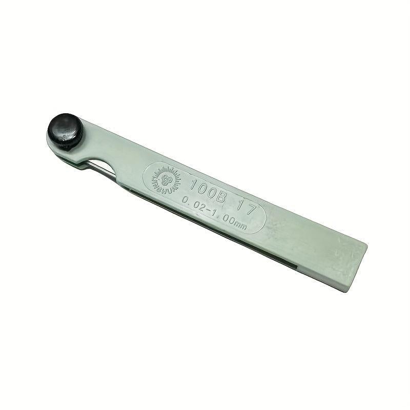Metric Thickness Feeler Gauge 0 02 1 00mm 17 Blades Mn Steel Measuring Tool