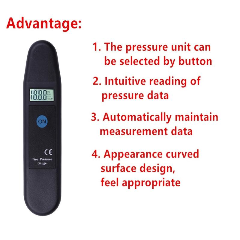 TG101 Digital Car Tire Air Pressure Gauge Meter LCD Display