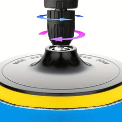 Car Buffing Wheel Kit with Wool Pads & Drill Adapter