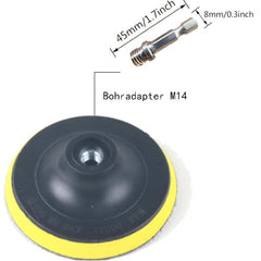 Car Buffing Wheel Kit with Wool Pads & Drill Adapter