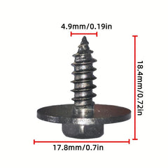40pcs Chassis Engine Guard Metal Nut Screw Washers U Nut Clip