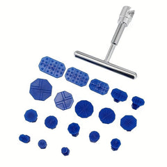 18-Piece Car Dent Repair Kit T-Handle Puller & Plastic Glue Tabs