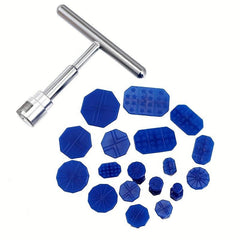 18-Piece Car Dent Repair Kit T-Handle Puller & Plastic Glue Tabs