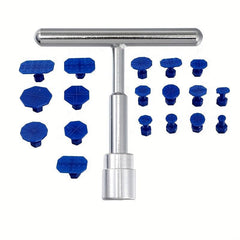 18-Piece Car Dent Repair Kit T-Handle Puller & Plastic Glue Tabs