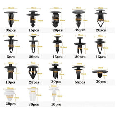 415 Pcs Car Body Retainer Clips Set Tailgate Handle Rod Clip Fastener Remover 18