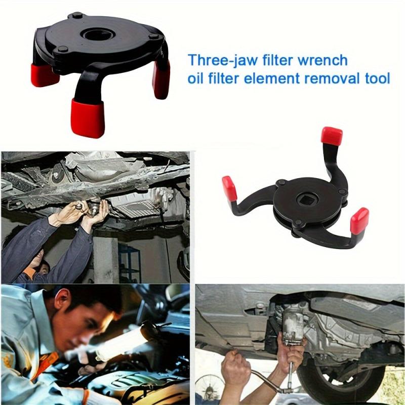 Adjustable 3-Way Filter Wrench Tool 60-100mm Car Repair Special Tools