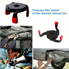 Adjustable 3-Way Filter Wrench Tool 60-100mm Car Repair Special Tools