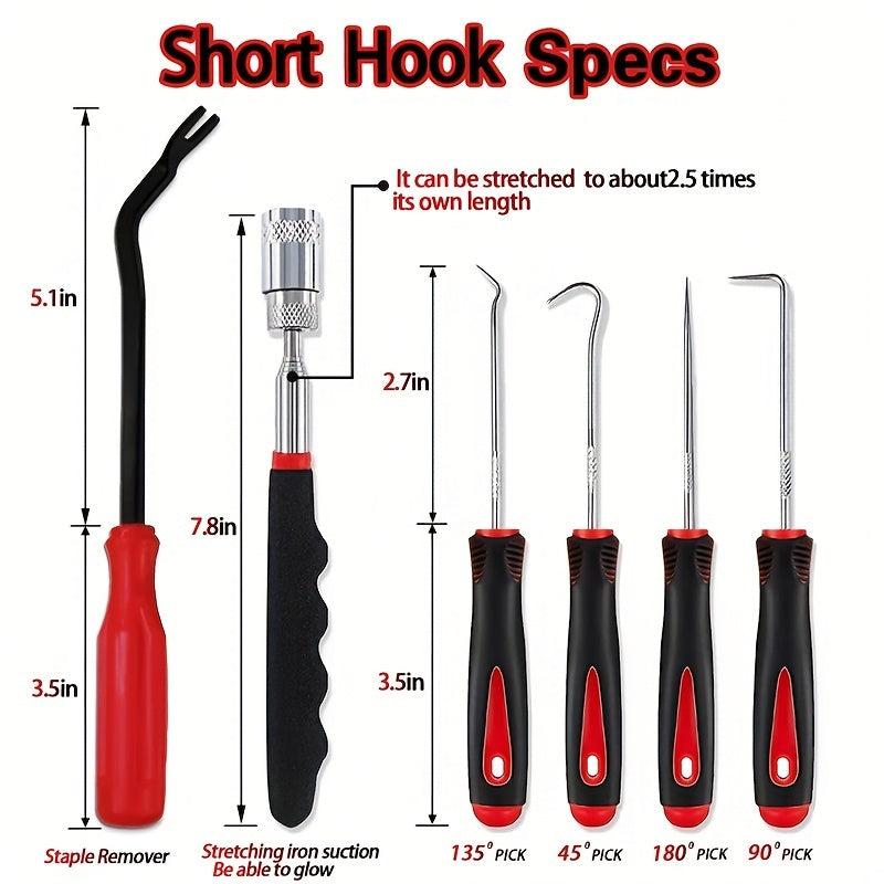 11pcs Precision Pick & Hook Set + Scraper - Auto Electronics