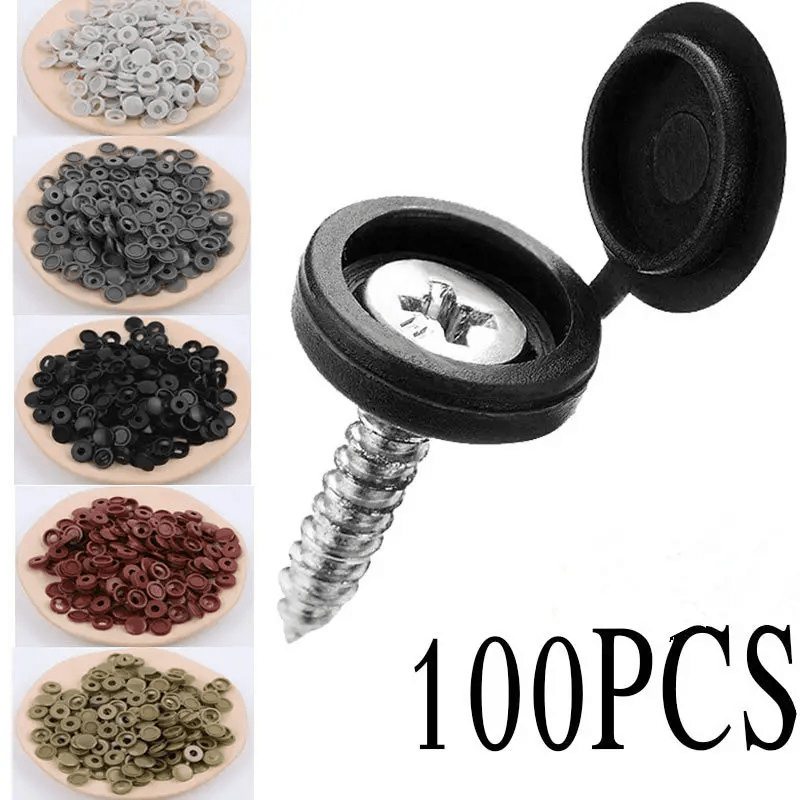 100pcs Self Tapping Screw Cross Special Lid Decorative Hole Plug