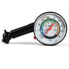 Mini Dial Pressure Gauge for Cars, Motorcycles & Bicycles