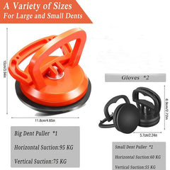Car Dent Puller Removal Kit 3 Pcs Suction Cup Paintless Dent Repair Tool