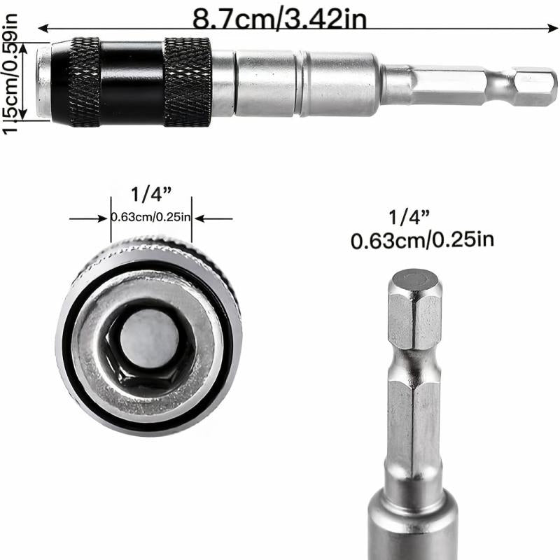 Car Hand Tool Magnetic Ring Screw Bit Extension Rod Drive Guide Bit Screwdriver