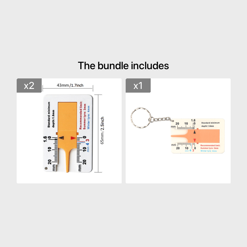 Pro Wheel Tire Depth Gauge - Accurate 20mm Measurement