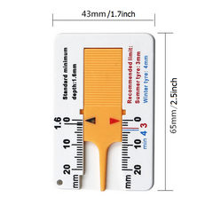 Pro Wheel Tire Depth Gauge - Accurate 20mm Measurement