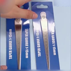 15mm Wedge Feeler Gap Hole Taper Gauge Welding Inspection Metric Imperial