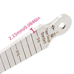 15mm Wedge Feeler Gap Hole Taper Gauge Welding Inspection Metric Imperial