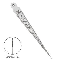 15mm Wedge Feeler Gap Hole Taper Gauge Welding Inspection Metric Imperial