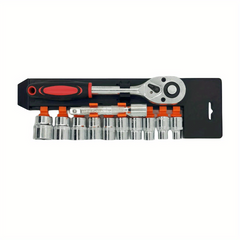 12pcs Ratchet Wrench 1/4 Inch Socket Set Combo Tools Kit