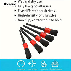 RUITUSI Motorcycle Detailing Brush Long Car Cleaning Brush Kit For Bumpers