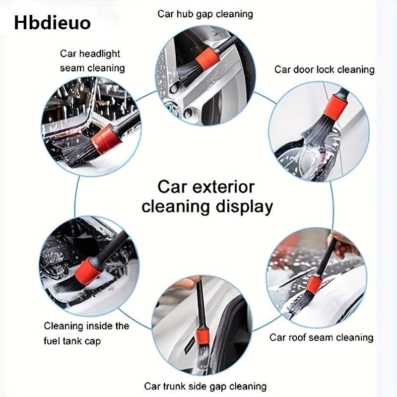 RUITUSI Motorcycle Detailing Brush Long Car Cleaning Brush Kit For Bumpers