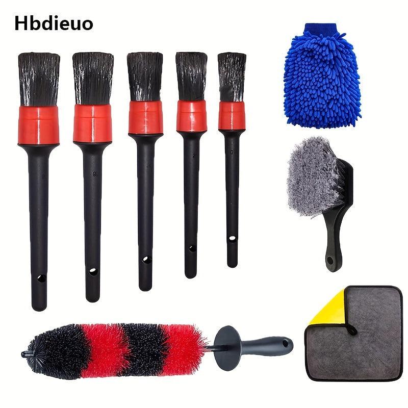 RUITUSI Motorcycle Detailing Brush Long Car Cleaning Brush Kit For Bumpers