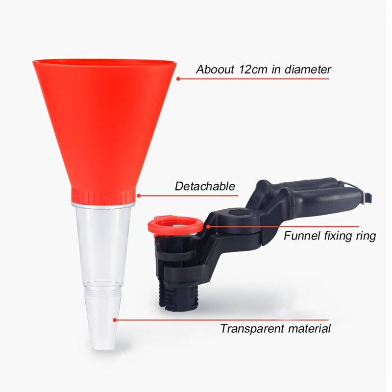 Universal Car Engine Filling Funnel Set PVC Plastic Pour Tool