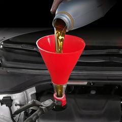 Universal Car Engine Filling Funnel Set PVC Plastic Pour Tool