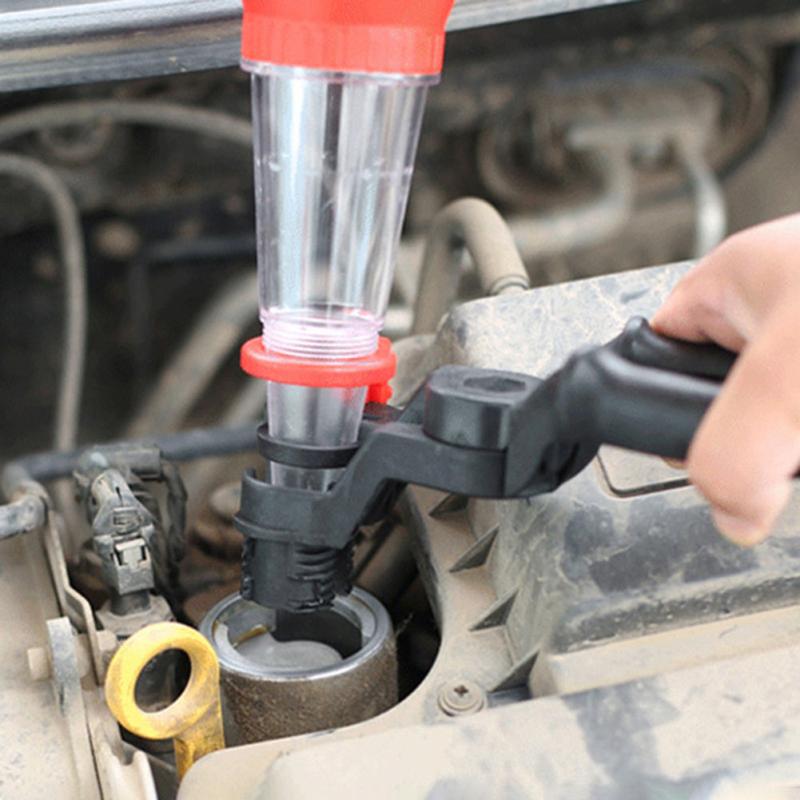 Universal Car Engine Filling Funnel Set PVC Plastic Pour Tool