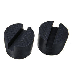 2pcs Car Jacks Tool Slotted Frame Rail Floor Jack Adapter Rubber Pad Repair