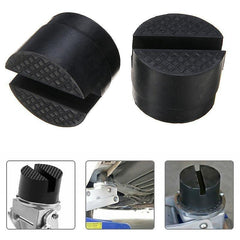 2pcs Car Jacks Tool Slotted Frame Rail Floor Jack Adapter Rubber Pad Repair