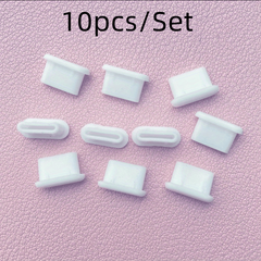 10pcs USB C Caps Soft Silicone Dust Protectors Waterproof Plugs
