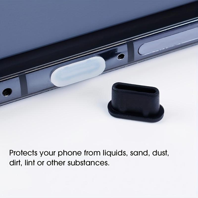 10pcs USB C Caps Soft Silicone Dust Protectors Waterproof Plugs