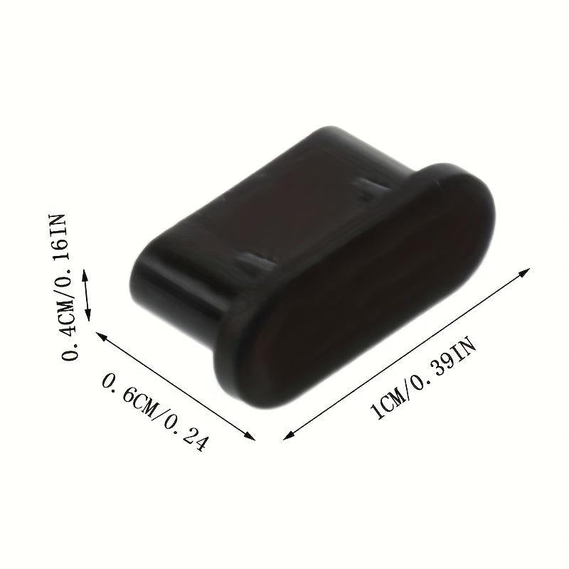 10pcs USB C Caps Soft Silicone Dust Protectors Waterproof Plugs