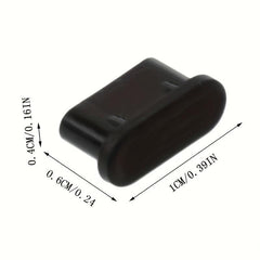 10pcs USB C Caps Soft Silicone Dust Protectors Waterproof Plugs